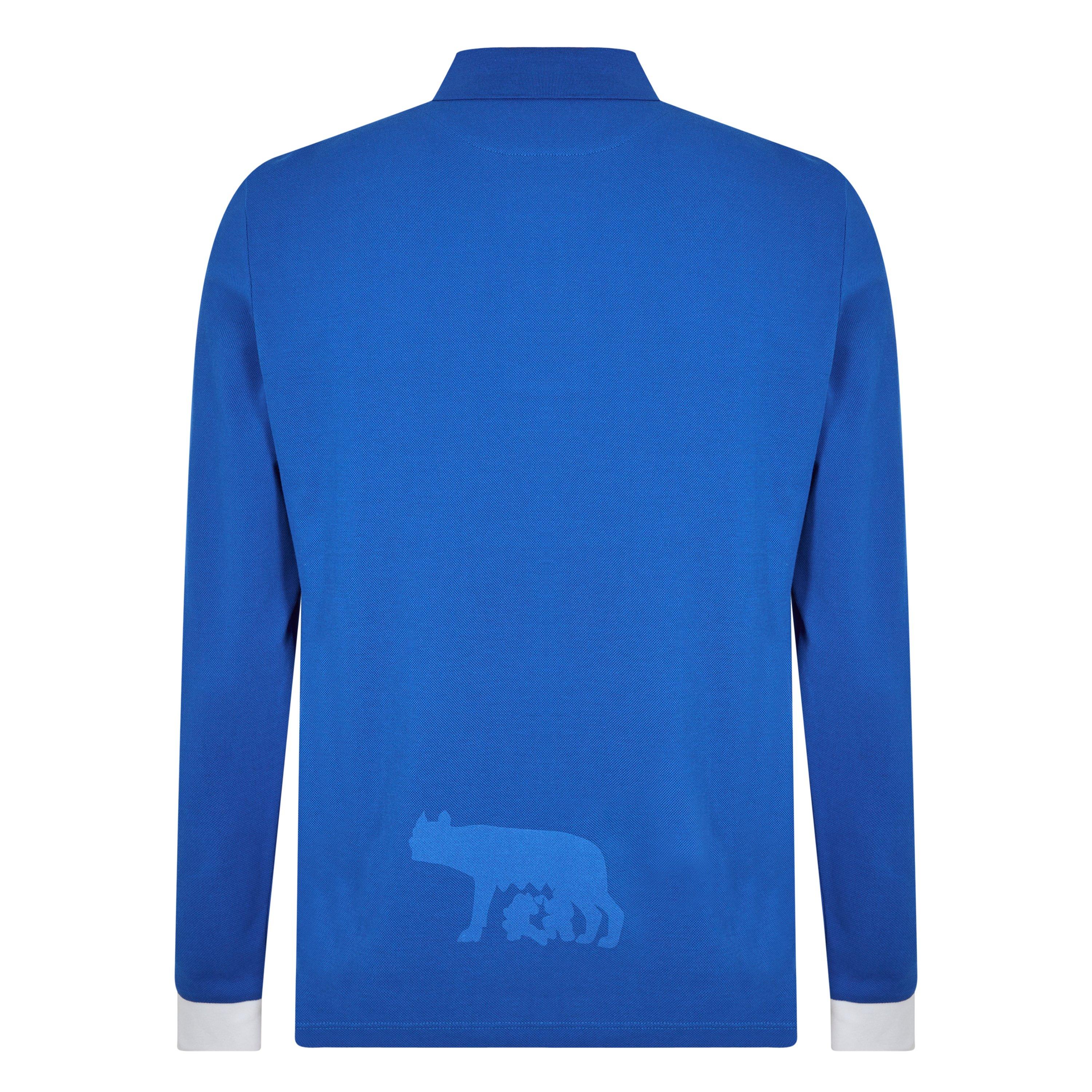 Macron Italy Rugby Home Polo Shirt 2023 Adults