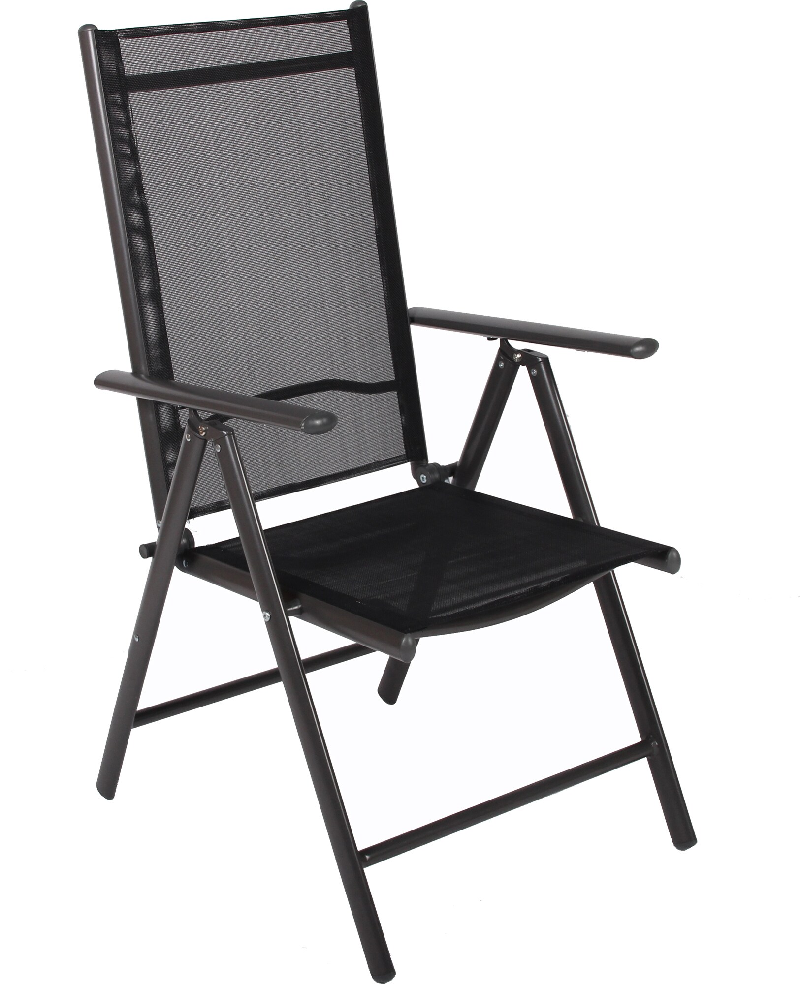 VCM 2er Set Aluminium Gartenstuhl Alu Hochlehner Balkonstuhl Camping Klappstuhl