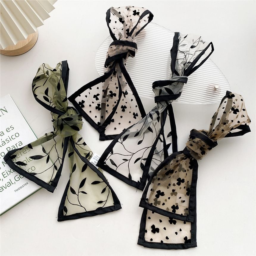 LANWO - Jacquard Mesh Sjaal