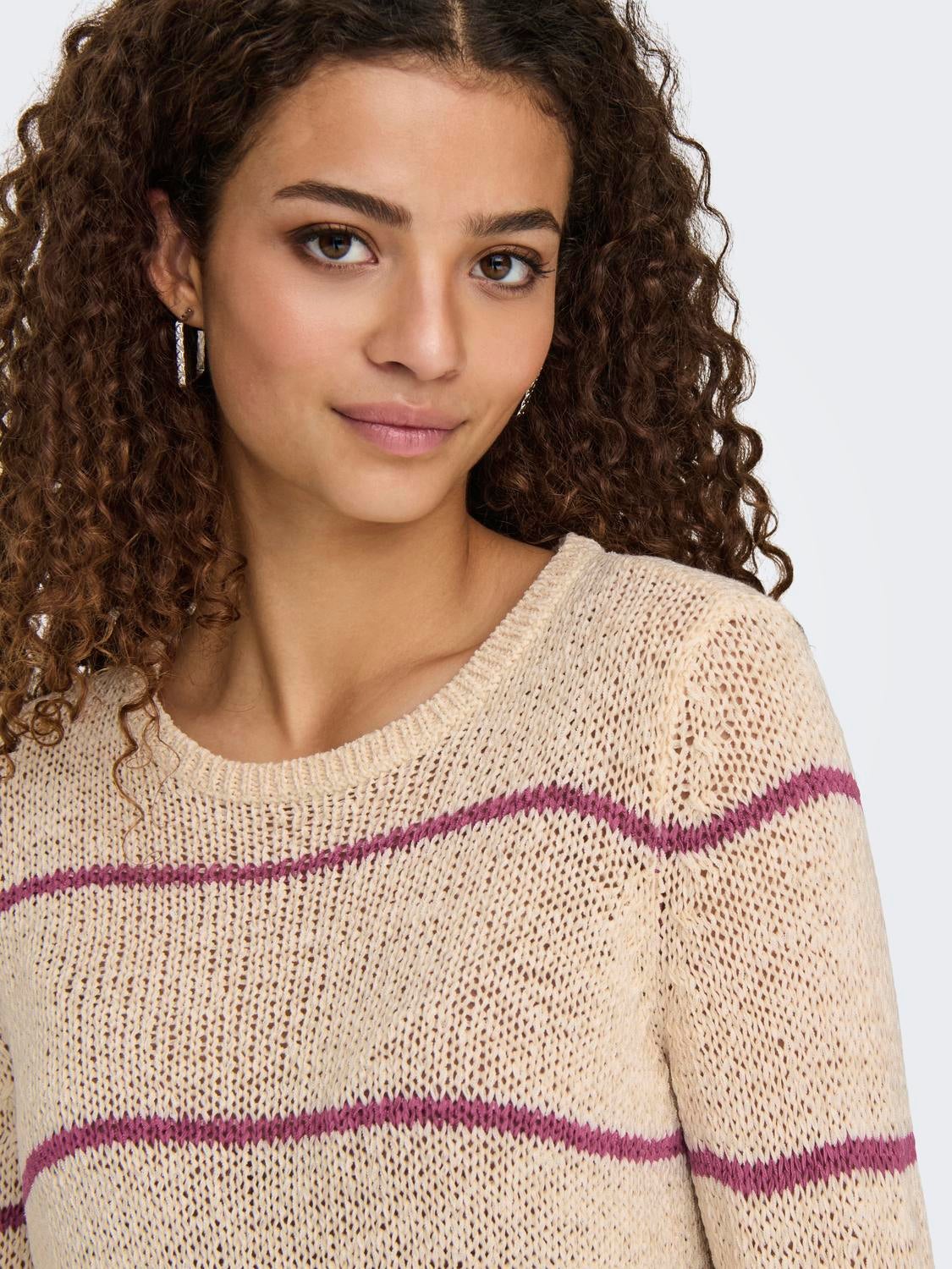 JDYMORE Strickpullover Sandshell