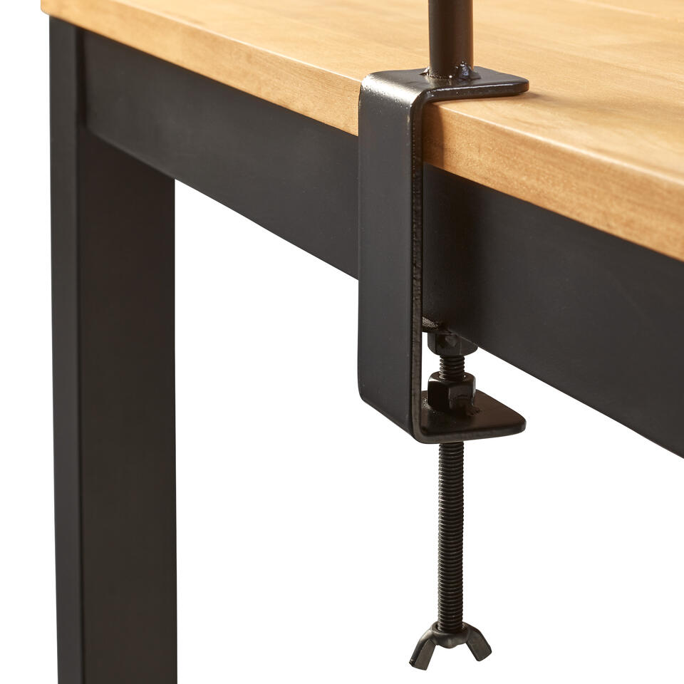 Tafelklem - 140-250x90 cm - Uitschuifbaar - Zwart