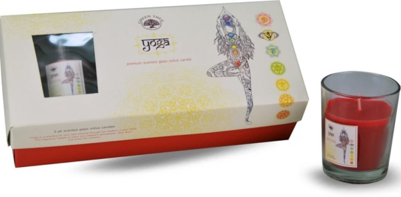 Green Tree Giftset geurkaars yoga 1set