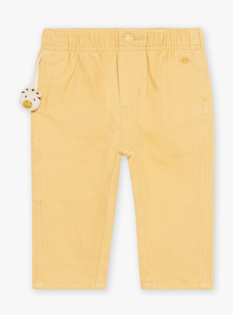 Pantalon en twill jaune