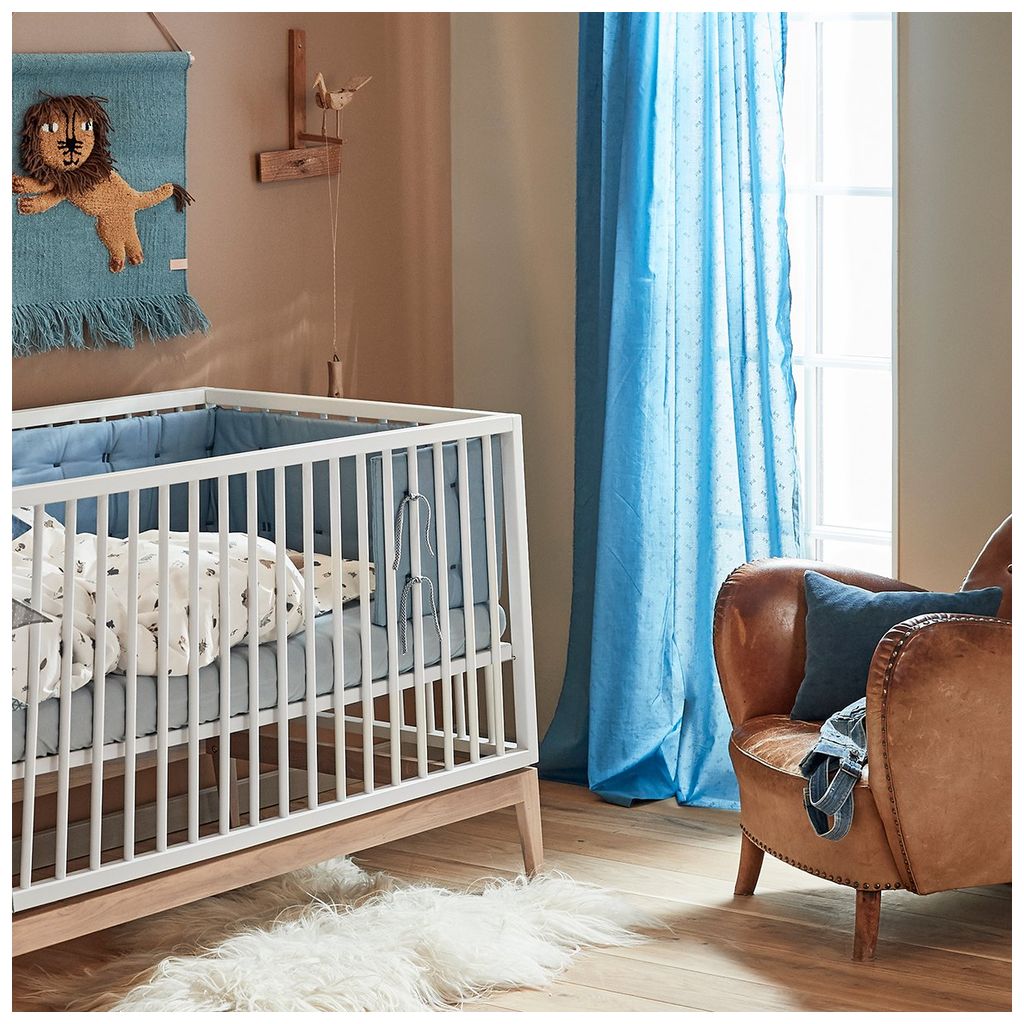 LeanderLeander   Luna Babybett weiss/eiche