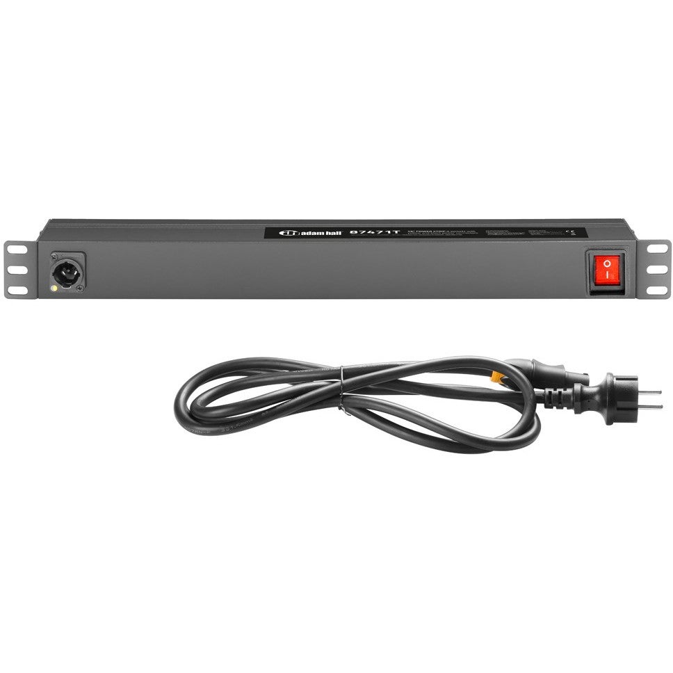 Adam Hall 87471T 19'' stroomverdeler met power twist connector
