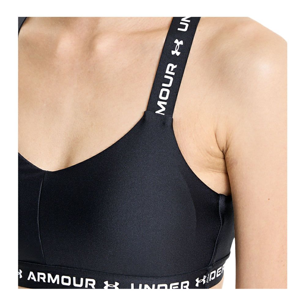 Under Armour UA CROSSBACK LOW - Brassière Femme black/white/white