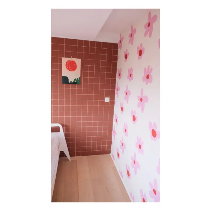 Mathilde Cabanas Papier-peint Fleurs - Mathilde Cabanas x Bonjourgeorges | Rose
