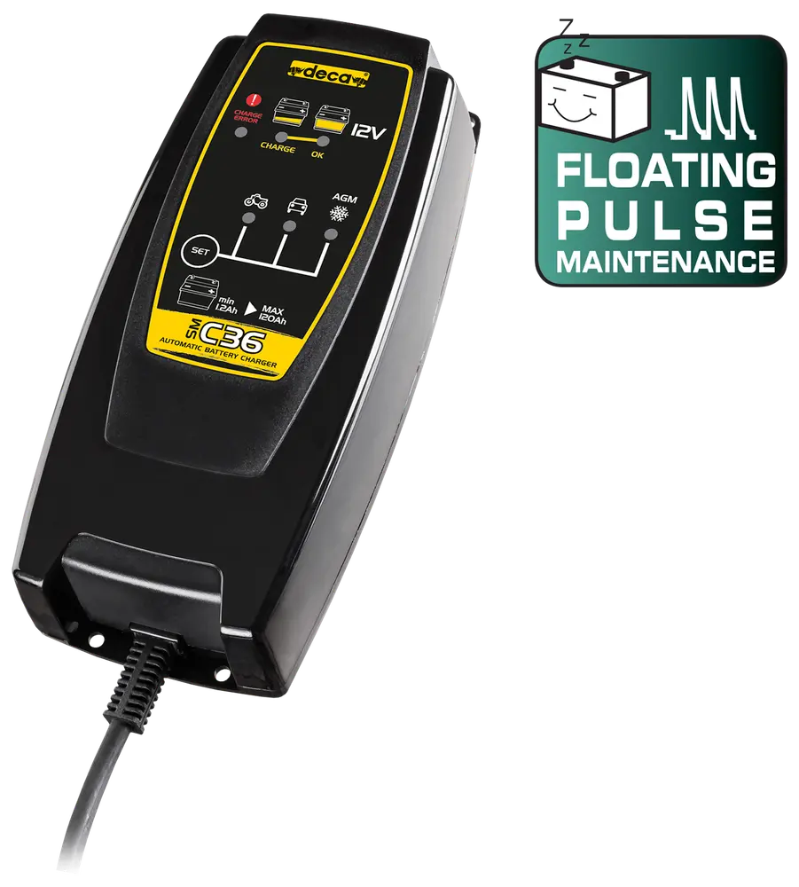 Deca batterilader 3,6 A 12V