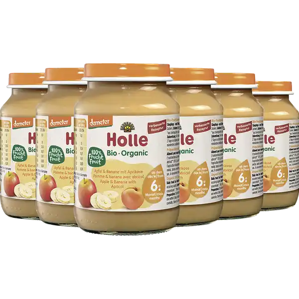 Apfel & Banane mit Aprikose ab dem 6. Monat