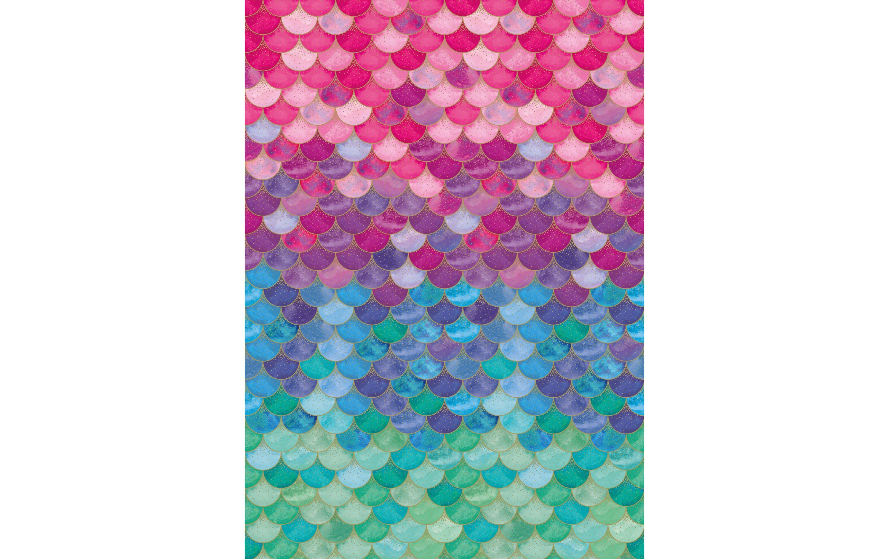 Geschenkpapier Mermaid 1 Rolle, 70 cm x 3mFarbenfrohe Geschenkverpackungen
