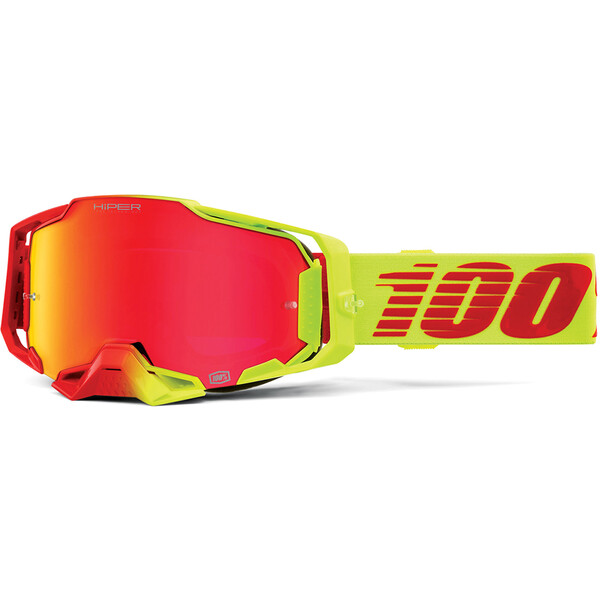 100% - Masque Armega Solaris - Red Mirror Jaune / Rouge