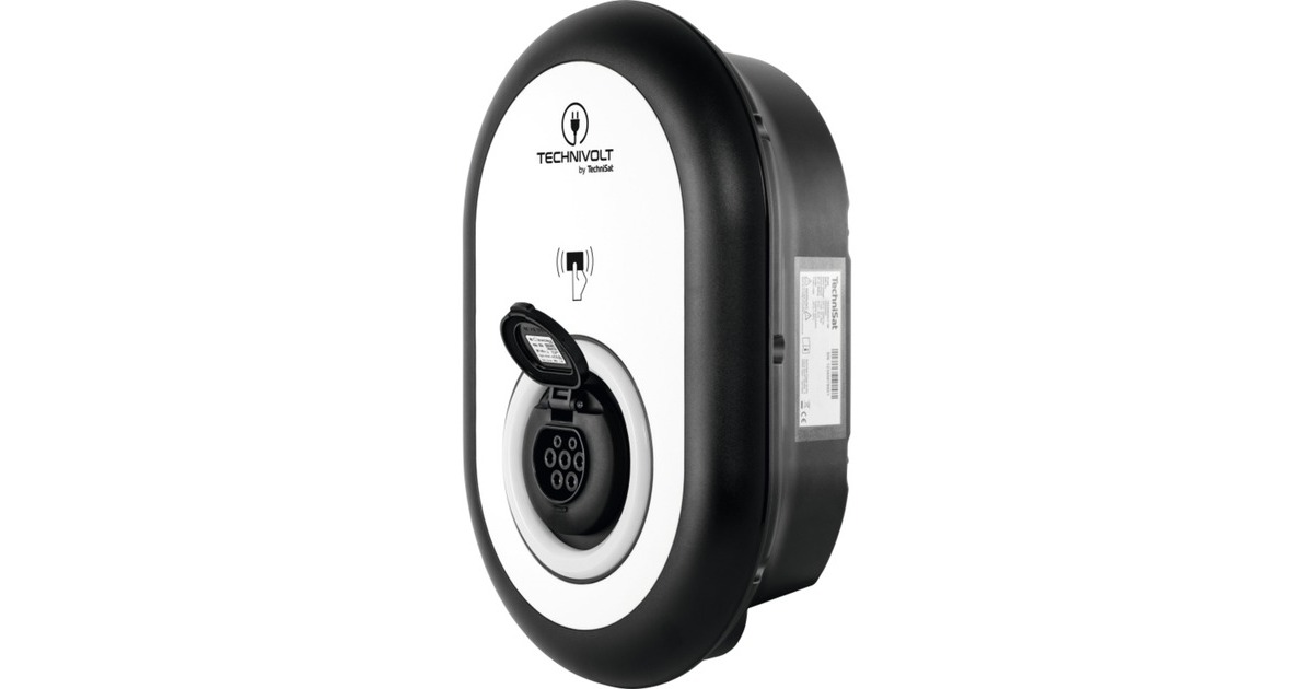 TechniSatTECHNIVOLT 100                11 KW laadpaal  (Zwart/wit, 11 kW, RFID)