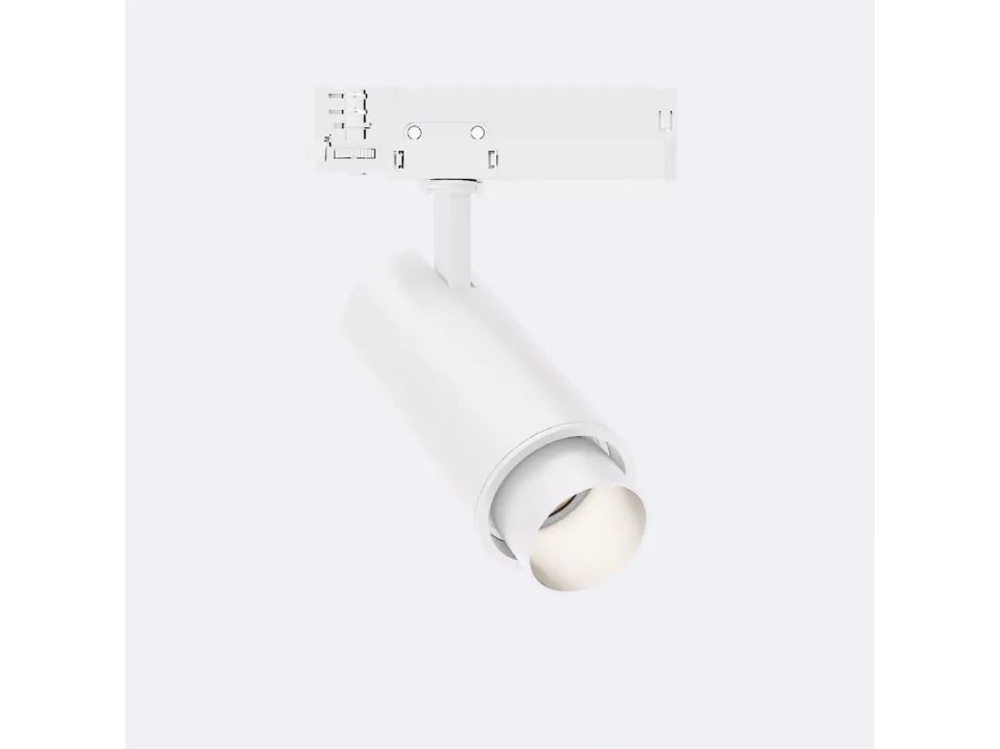 Spot LED Fasano Cylindre 20W pour Rail Triphasé Dimmable Blanc 2700K Blanc chaud