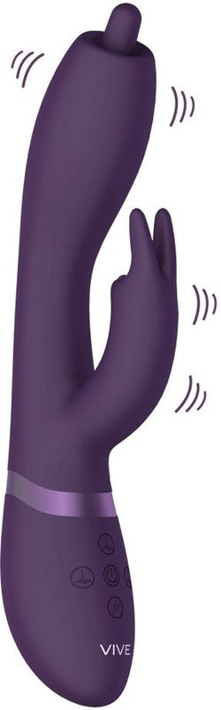 VIVE By Shots - Nilo - Pinpoint Rotating G-spot Rabbit - Purple