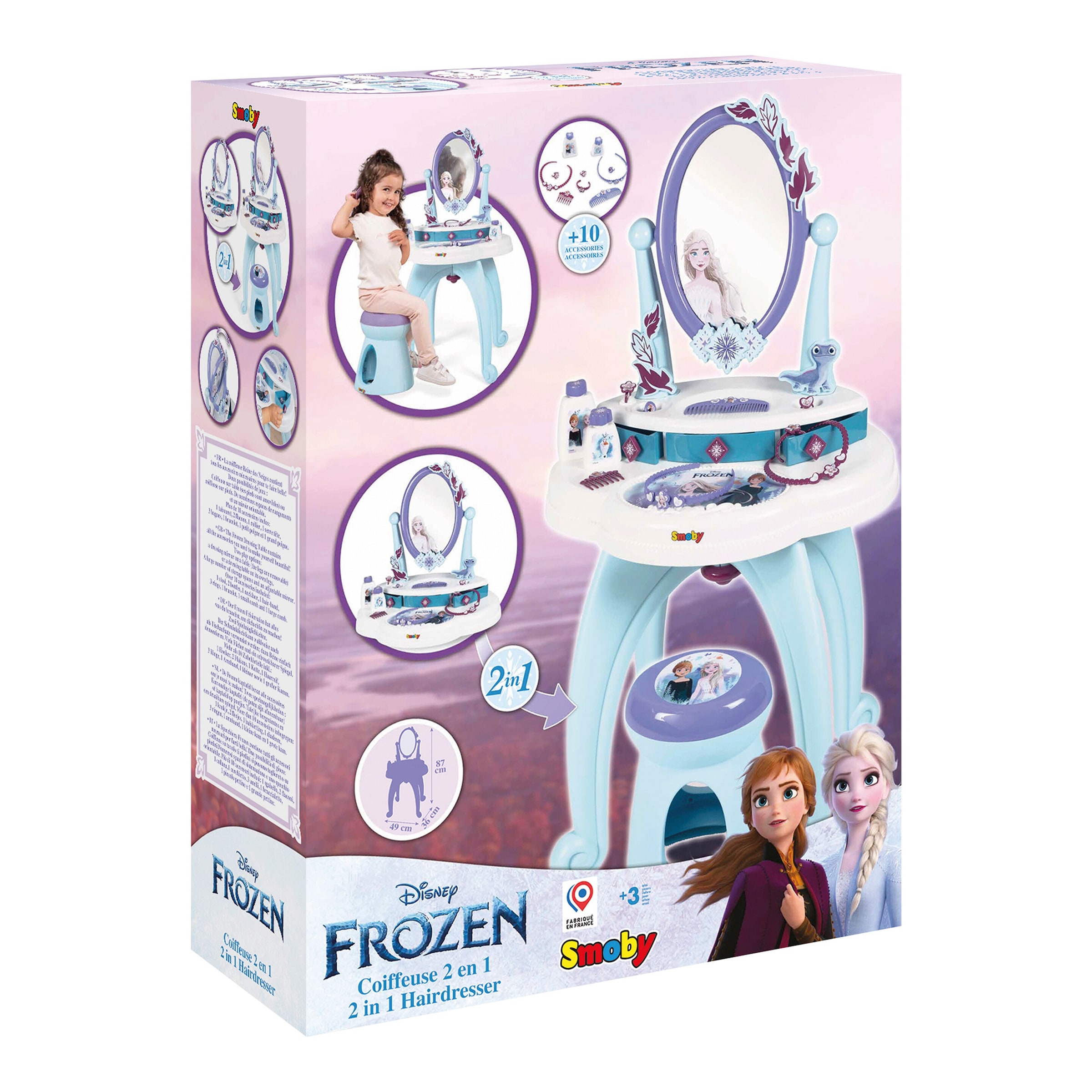 Smoby - DISNEY FROZEN Frisiertisch Die Eiskönigin 2in1