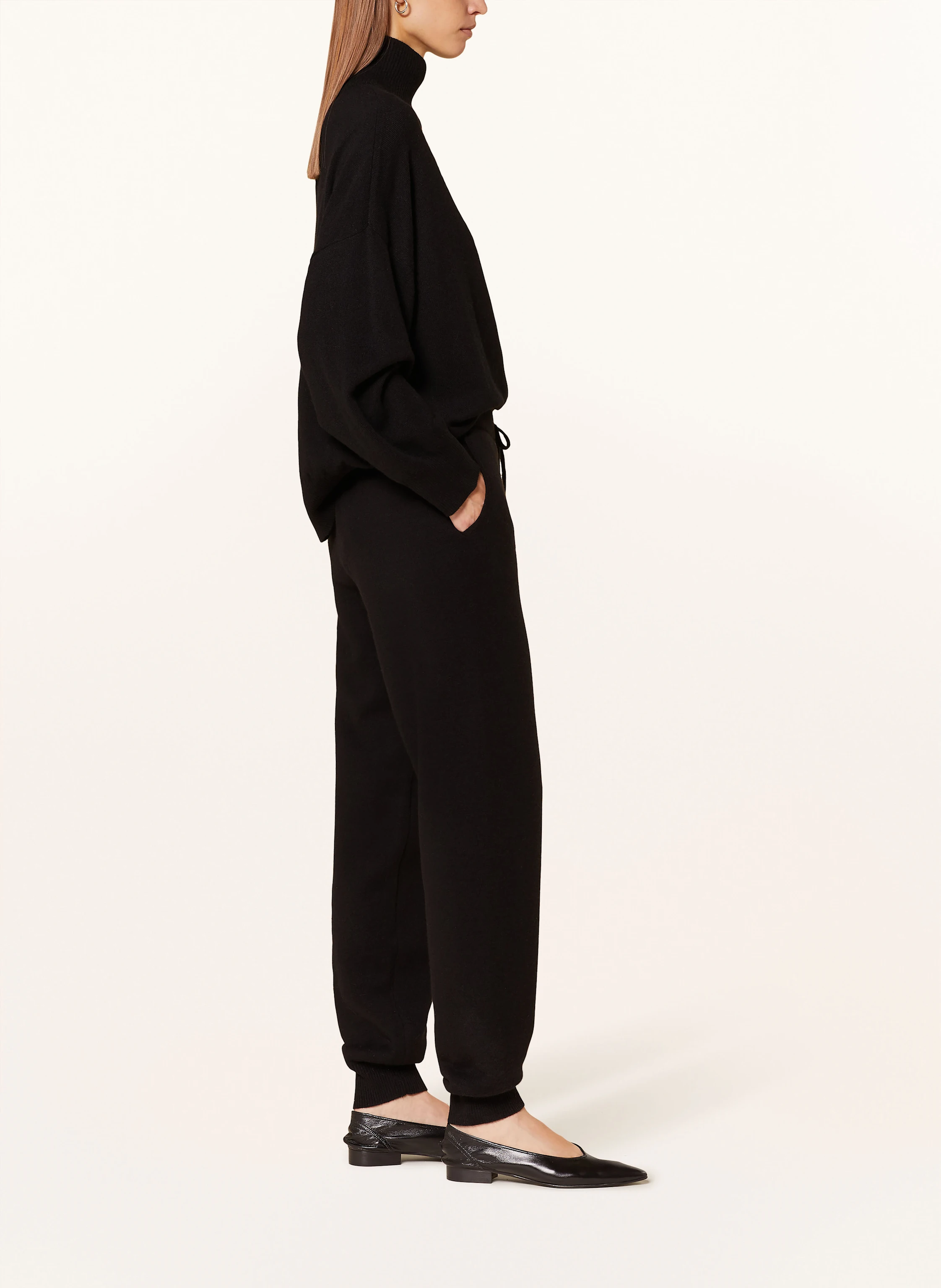 LOULOU STUDIO Strickhose HESPERO im Jogging-Stil aus Cashmere