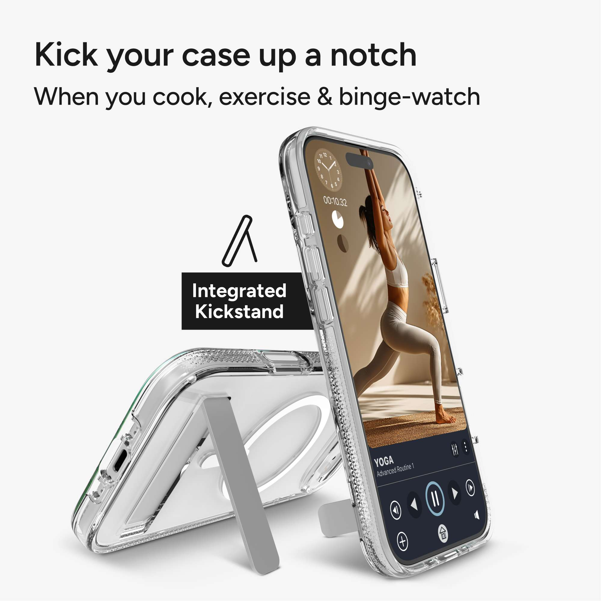 iPhone Air MagSafe Schutzhülle Crystal Palace Snap mit Aufstellfunktion aus Recycelten Materialien (702318861) - Transparent