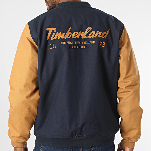 Veste Bomber Utility A6G7N Bleu Marine Camel