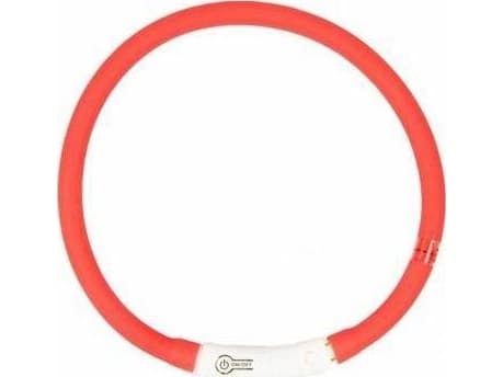 Duvo+ Duvo+ USB lysende krage silikonrød 70cm