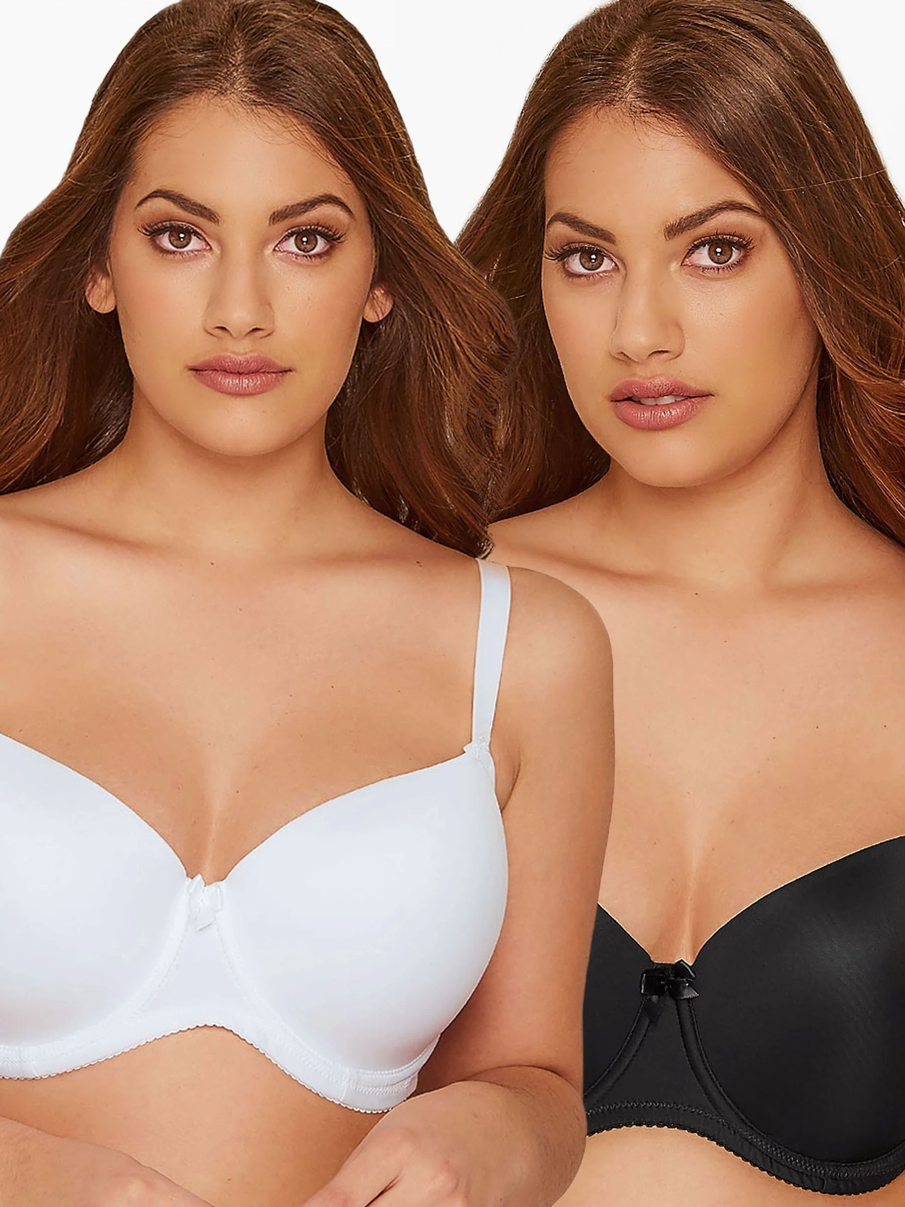 Yours Curve set van 2 voorgevormde T-shirtbeha's