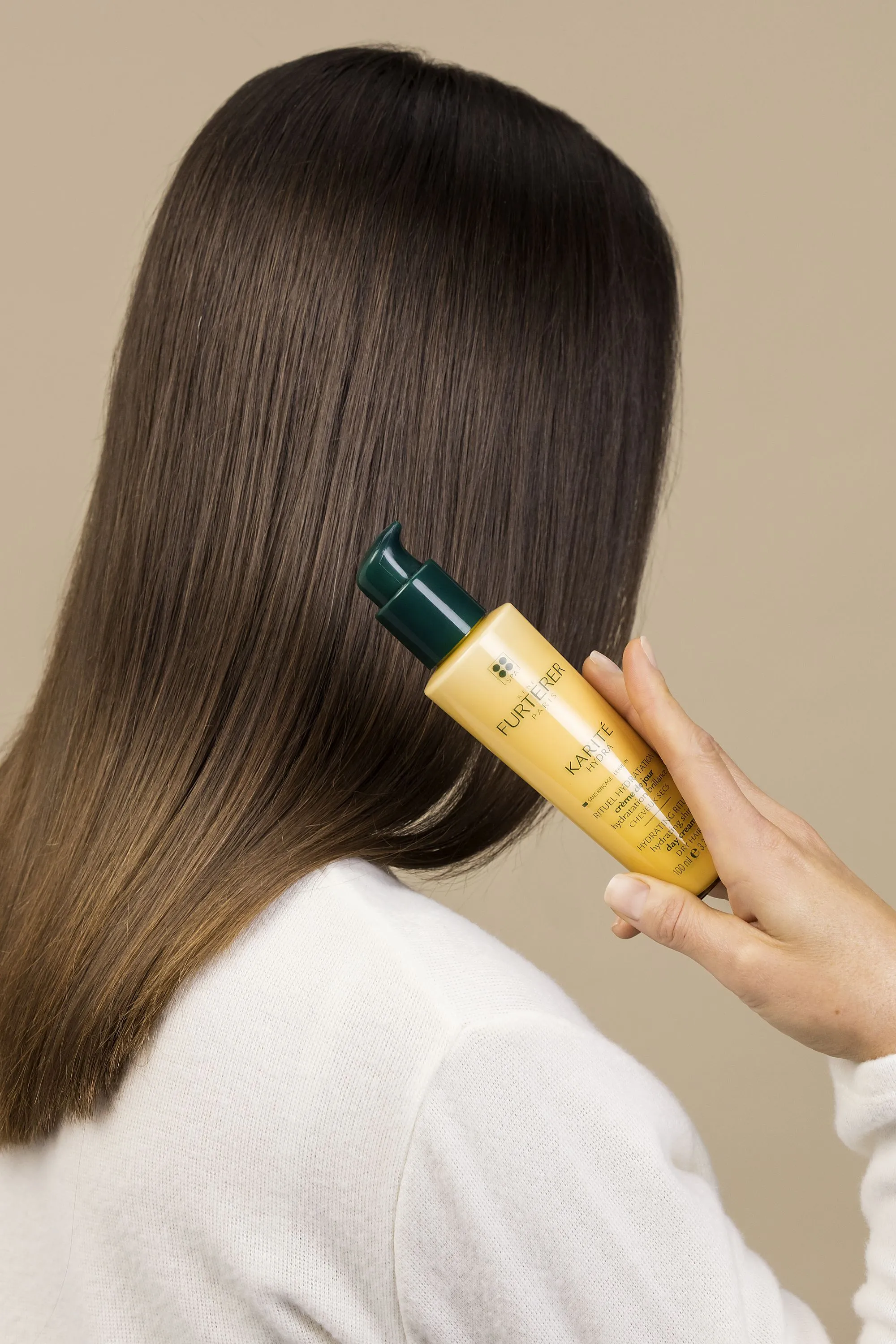 René Furterer Crème de jour hydratante sans rinçage pour cheveux secs Karité Hydra-100 ml