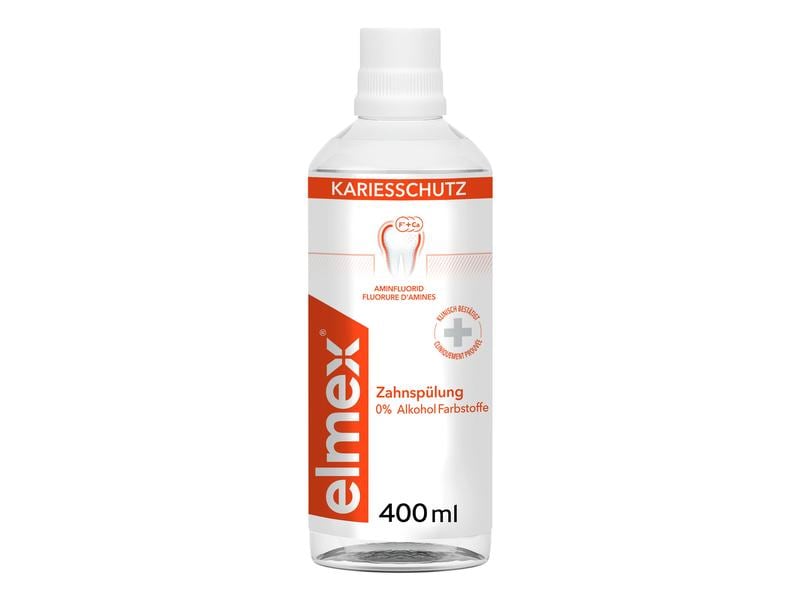 elmex Mundspülung Kariesschutz 400 ml Mundwasser zur Remineralisierung der Zähne und zum Schutz vor Karies