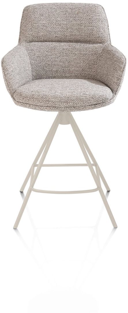 Henders en Hazel   Mateo Creme Poten Barstoel