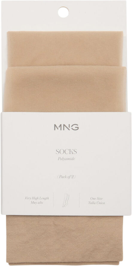 MANGO Stocking-type sock Light beige