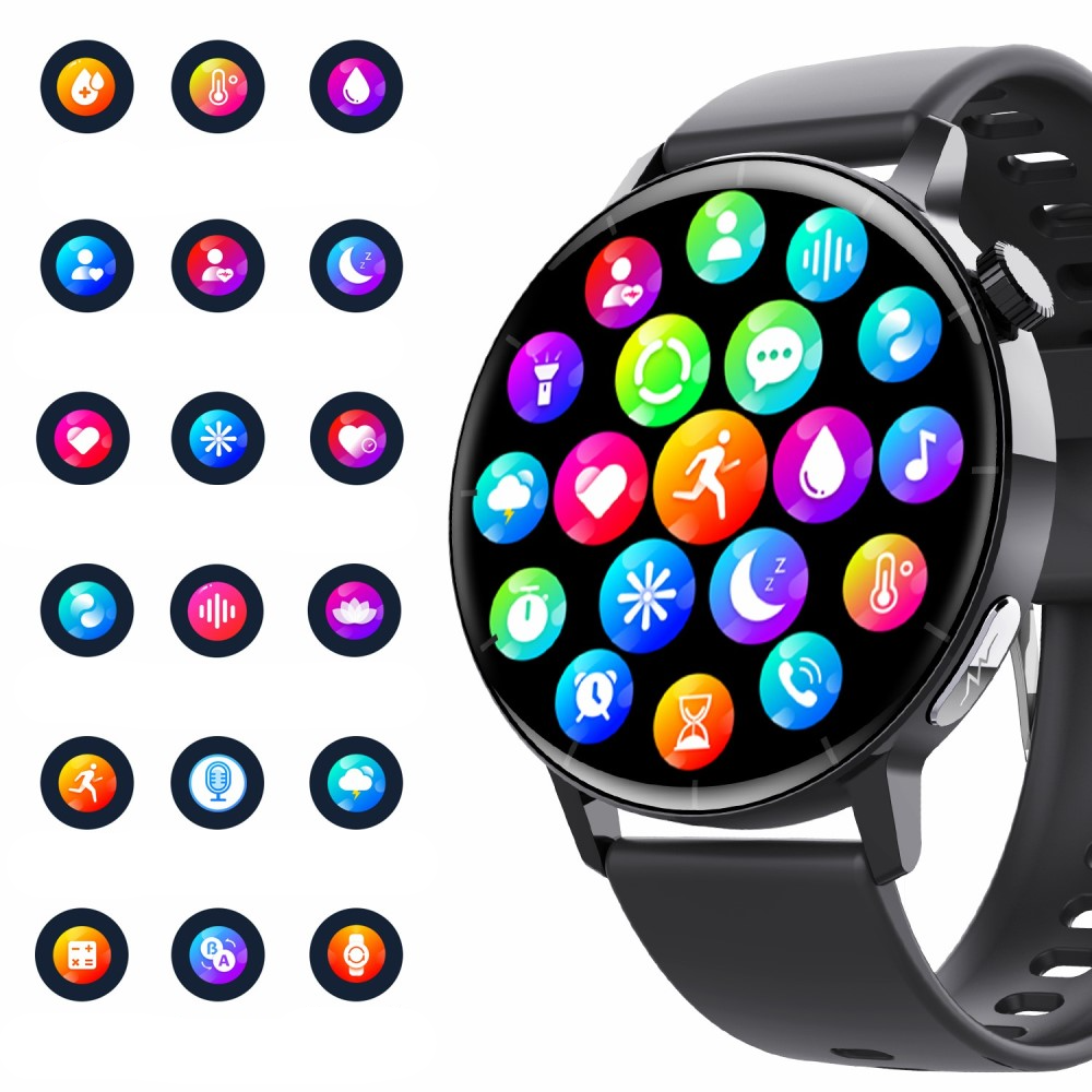 Fitness Tracker Smart Watch mit Blutsauerstoff- / Körpertemperatur- / Blutdruckmessung   EKG Funktion und 1.41