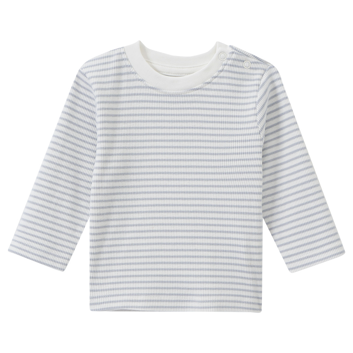 Topomini Pure Collection Newborn Strampler und Langarmshirt Born 2025 hellblau / weiss