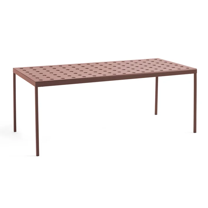 HAY - Balcony Esstisch, 190 x 87 cm, iron red