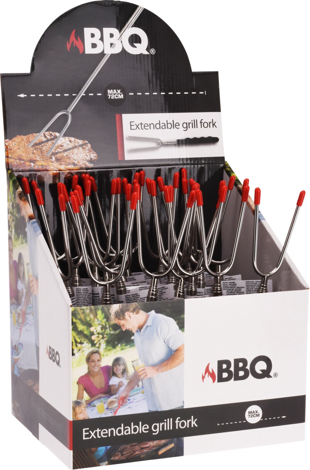 BBQ vork uitschuifbaar tot 72 cm