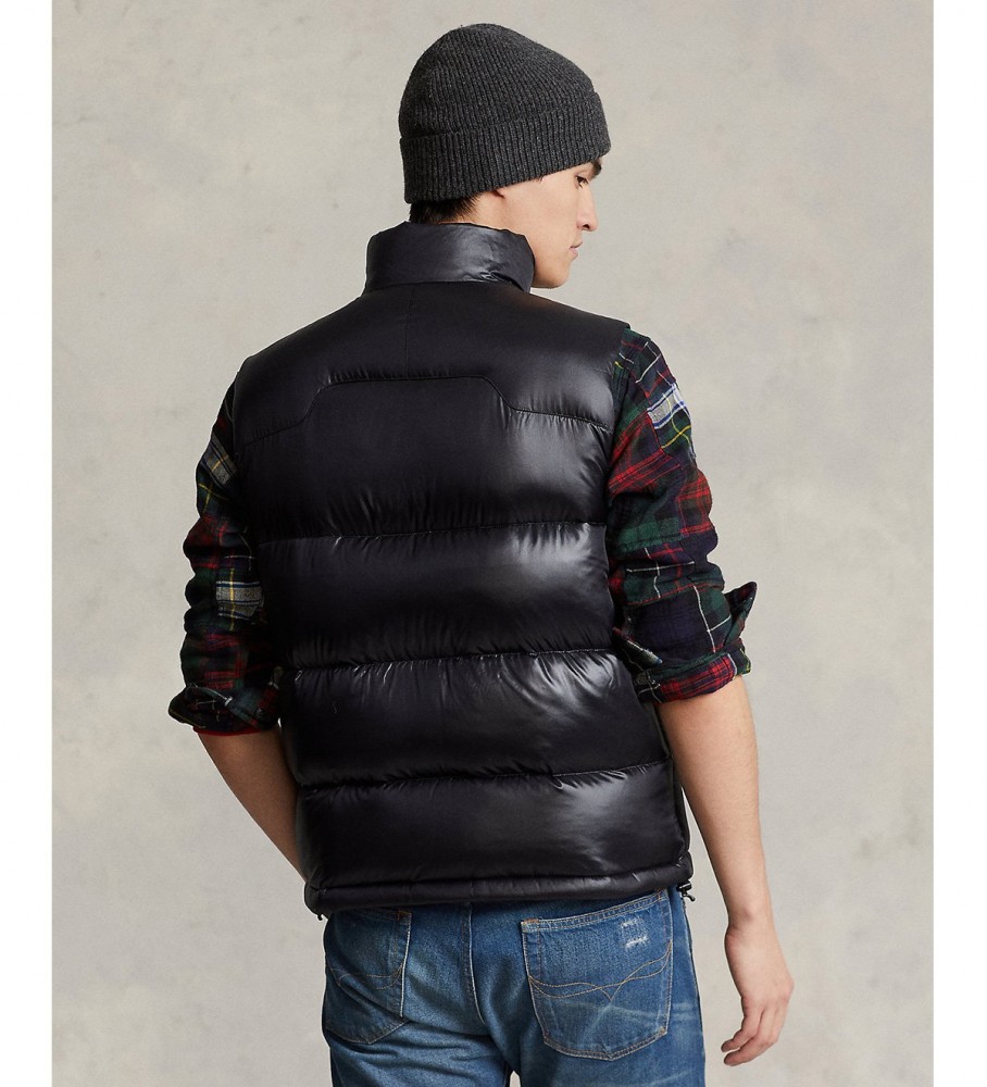 Colete de penas impermeável preto Ralph Lauren