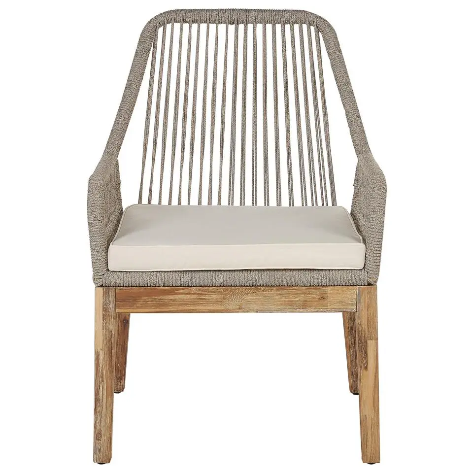 OLBIA - Tuinset voor 4 Vierkant - Grijs/Beige - Vezelcement