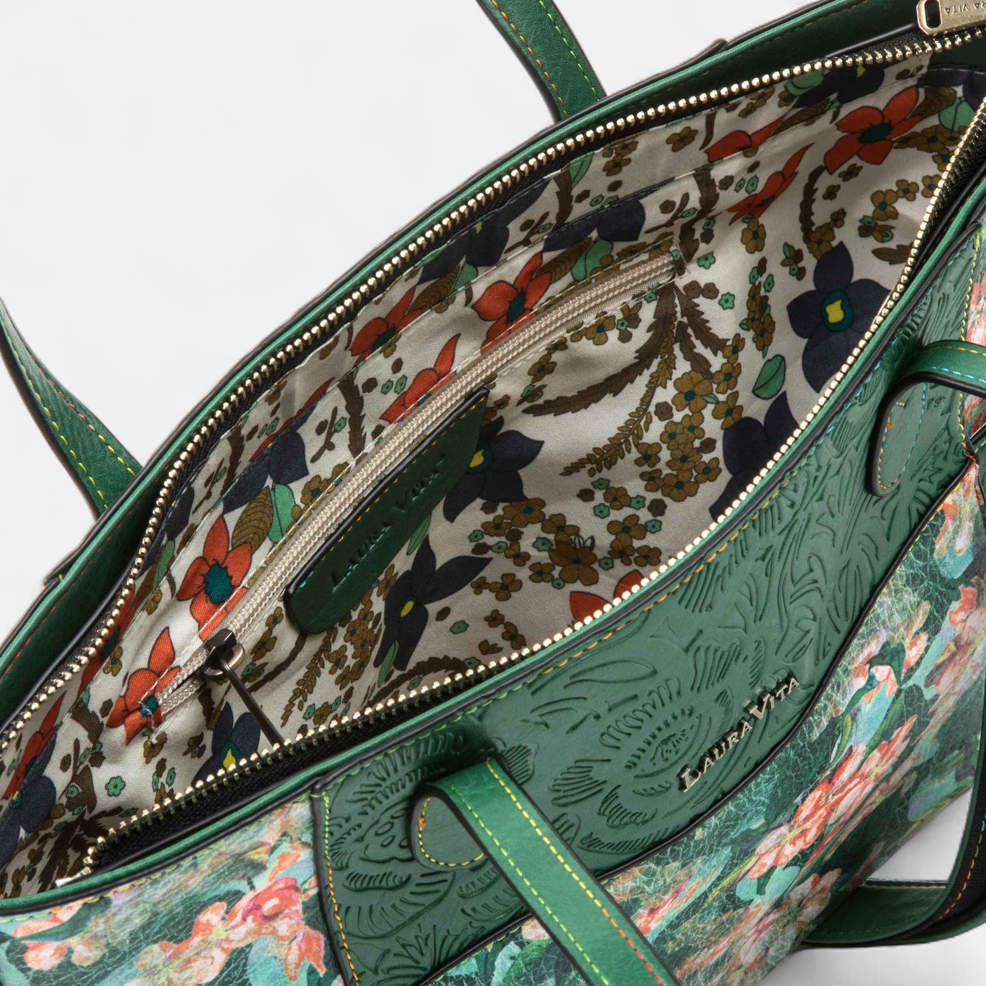 Sac de shopping vert