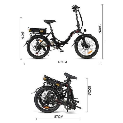 Bici Elétrica De Plegable Samebike Jg20 Roda 20