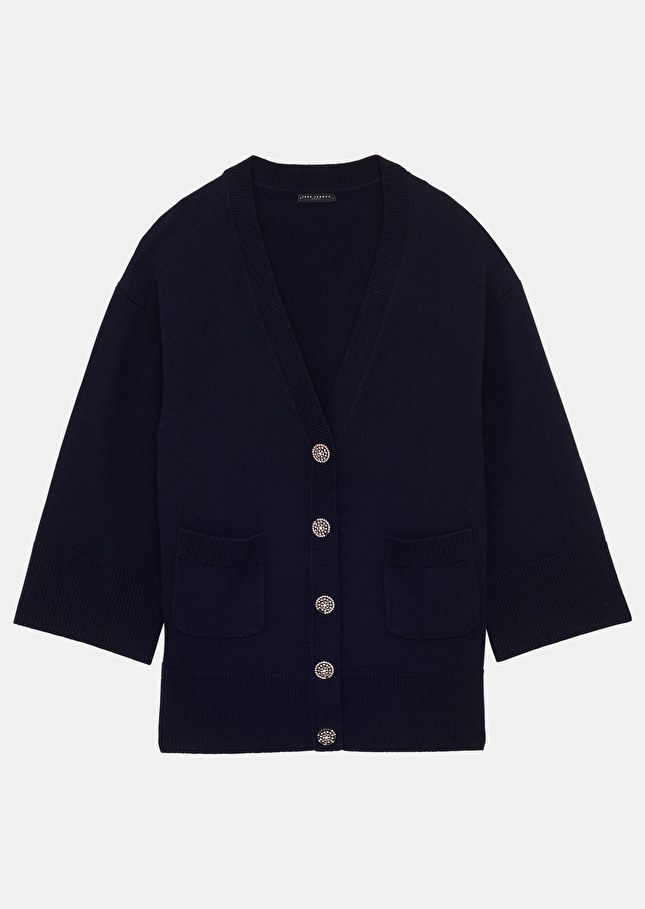 Gilet Gingerbleu nuit en laine