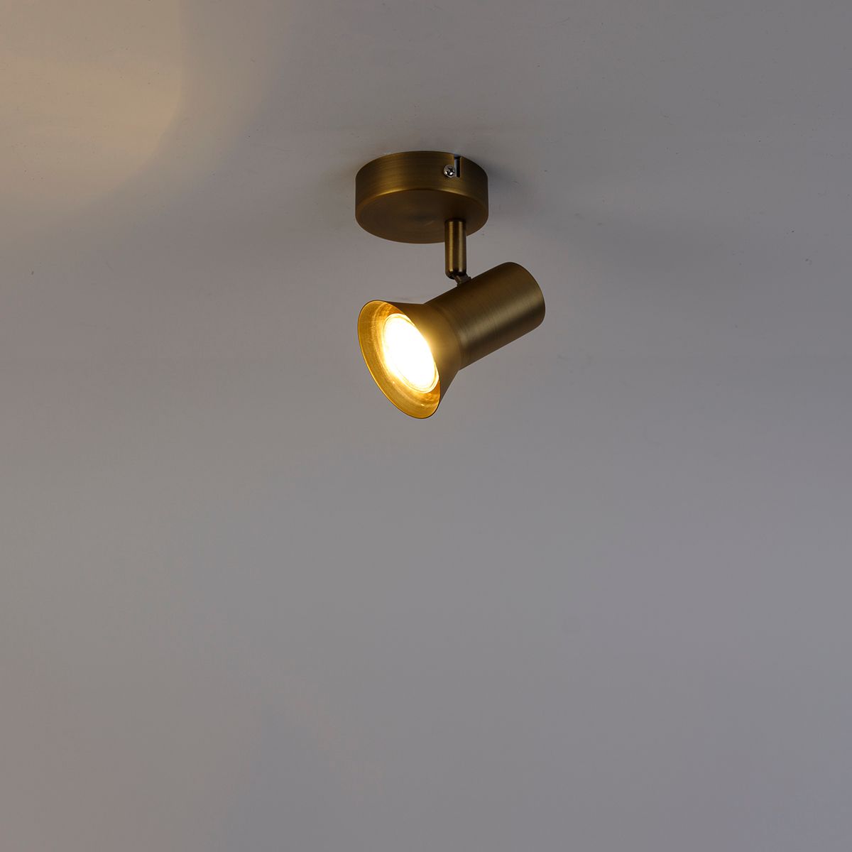 Plafond- en wandspot brons draai- en kantelbaar - Karin 1