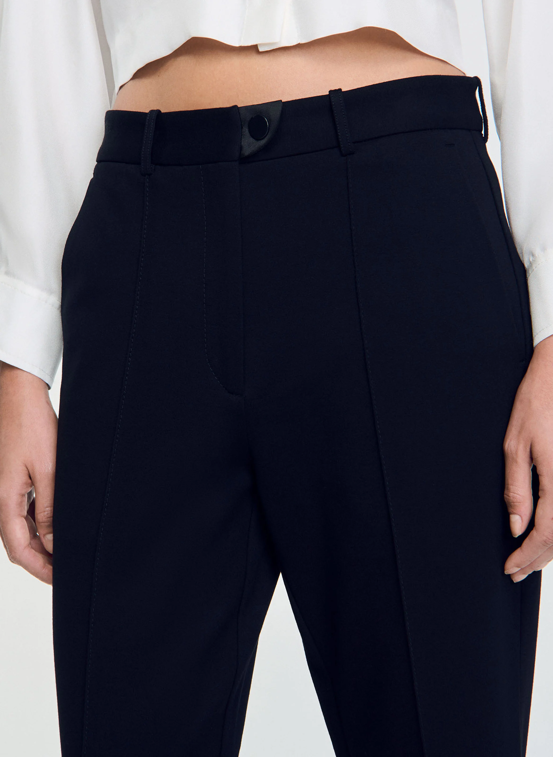 Pantalon droit| Noir