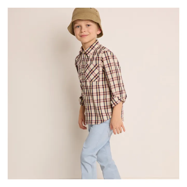 Bonpoint Chemise à Carreaux Tango | Ecru