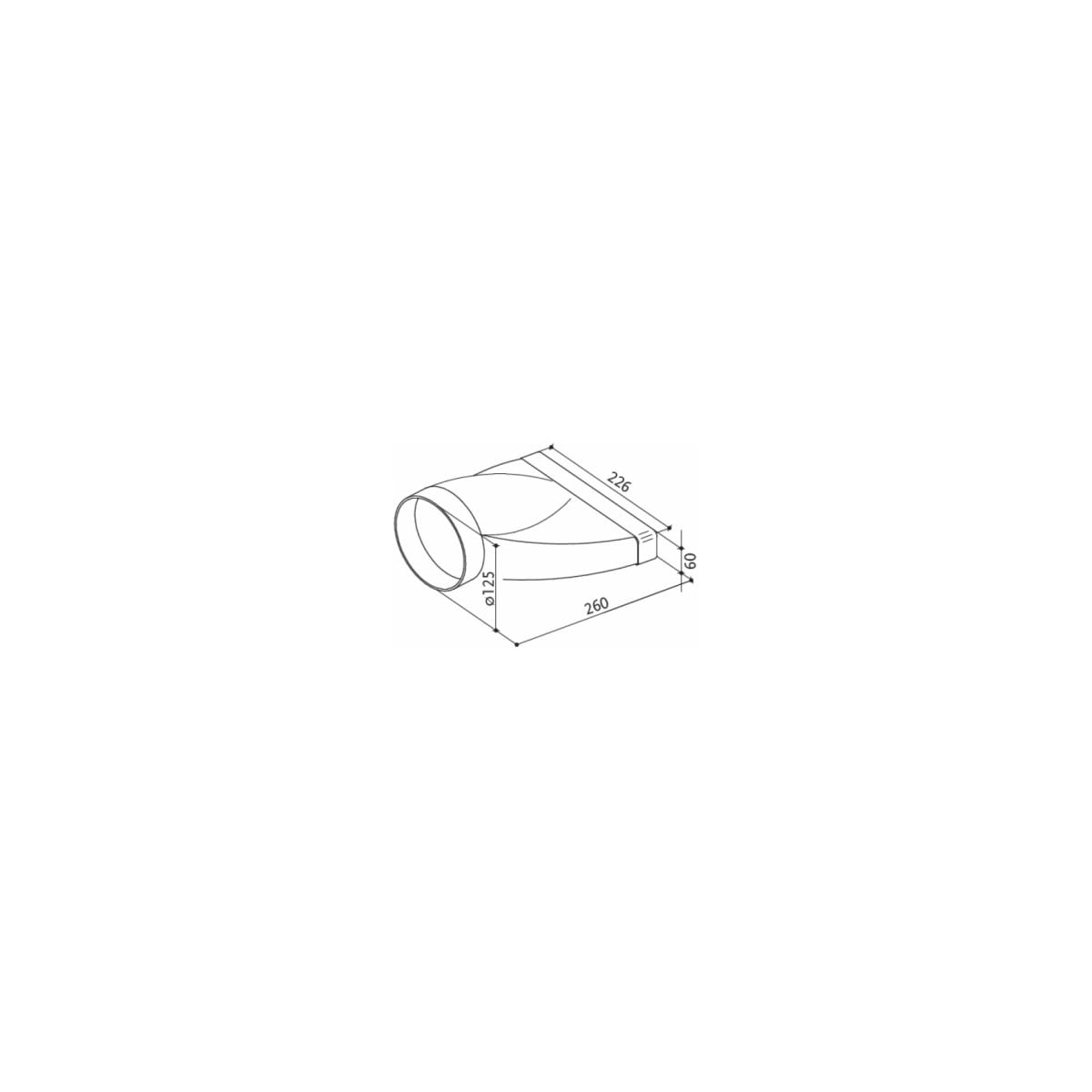 Franke slangetilkobling for ventilator 112.0637.628