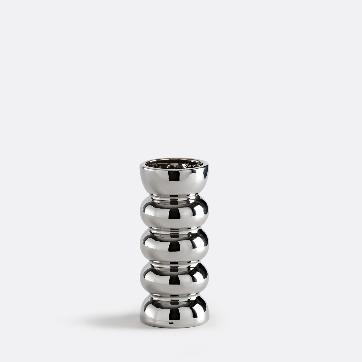 LA REDOUTE INTERIEURS<br>Vaso de cerâmica cromada H19 cm Fario