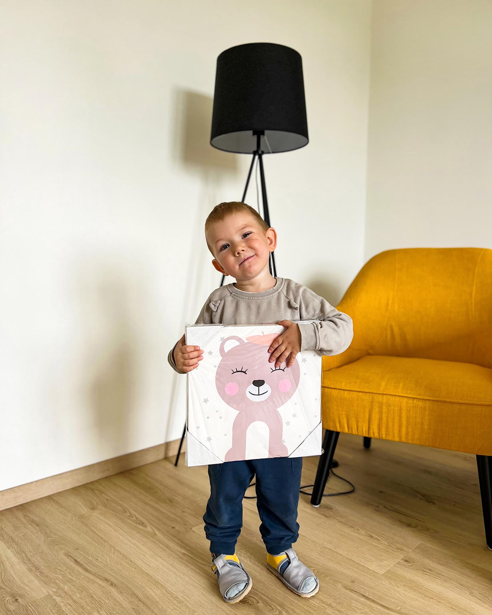 Set van 4 canvassen BOMBI Kids motief 30 x 30 cm Meerkleurig