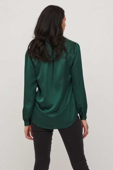 Vila groene dames blouse