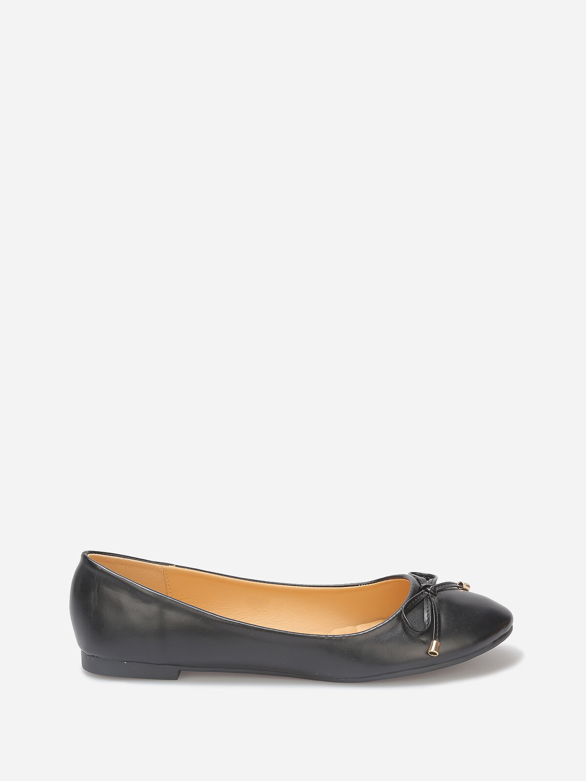 Ballerines avec nœud grandes tailles- Noir
