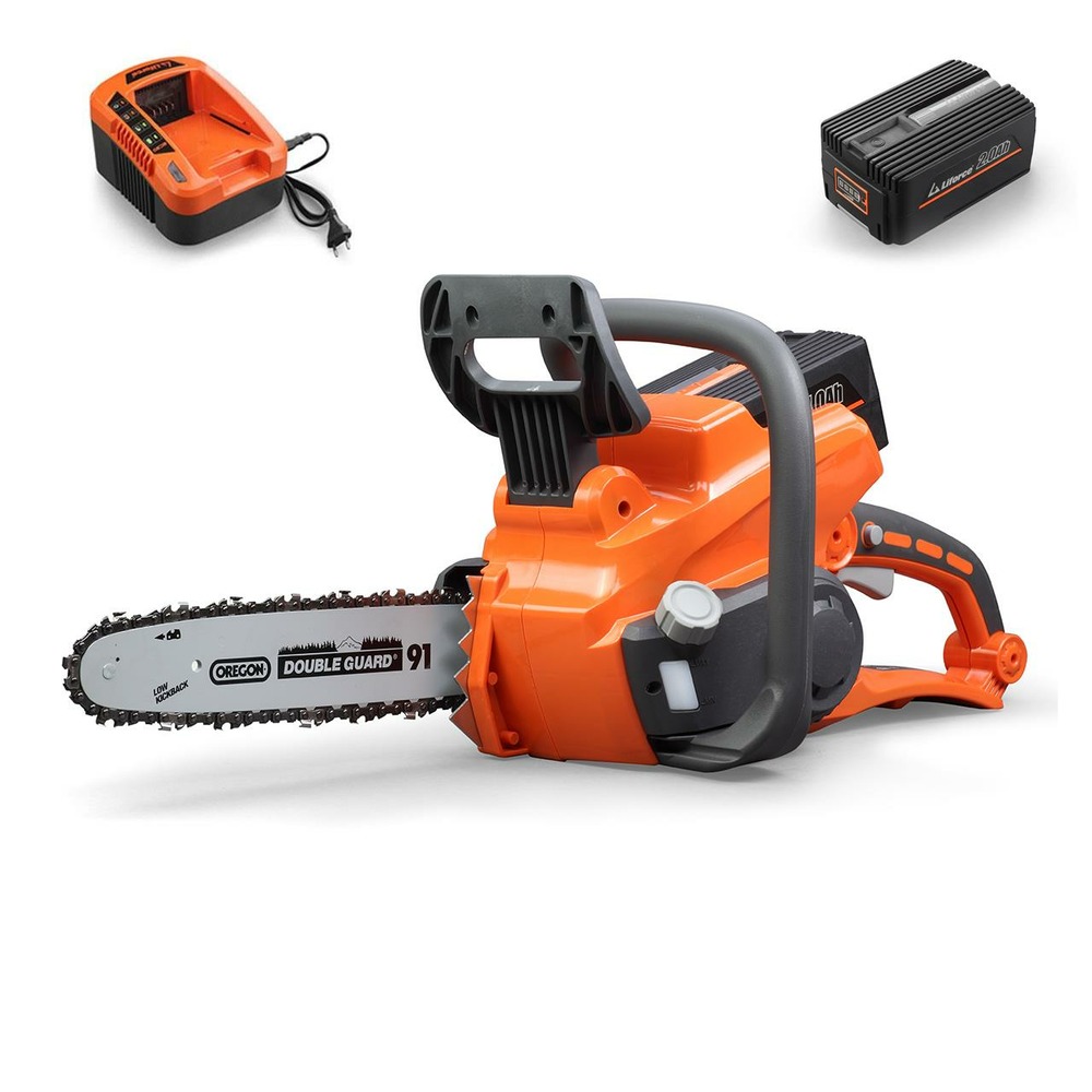 Tronçonneuse batterie - e212c - 40v guide 30 cm - set batterie 2ah et chargeur 1a