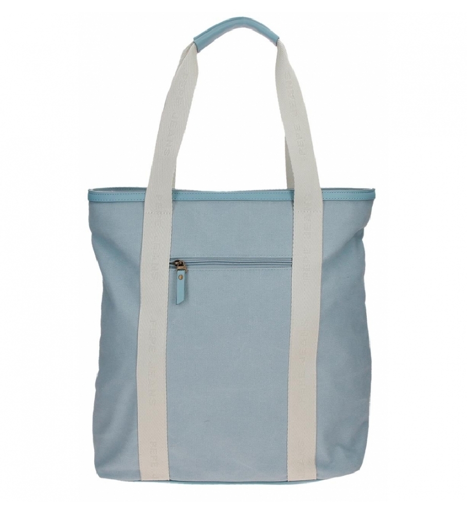 Pepe Jeans Bolso shopper azul -35x40x12cm-