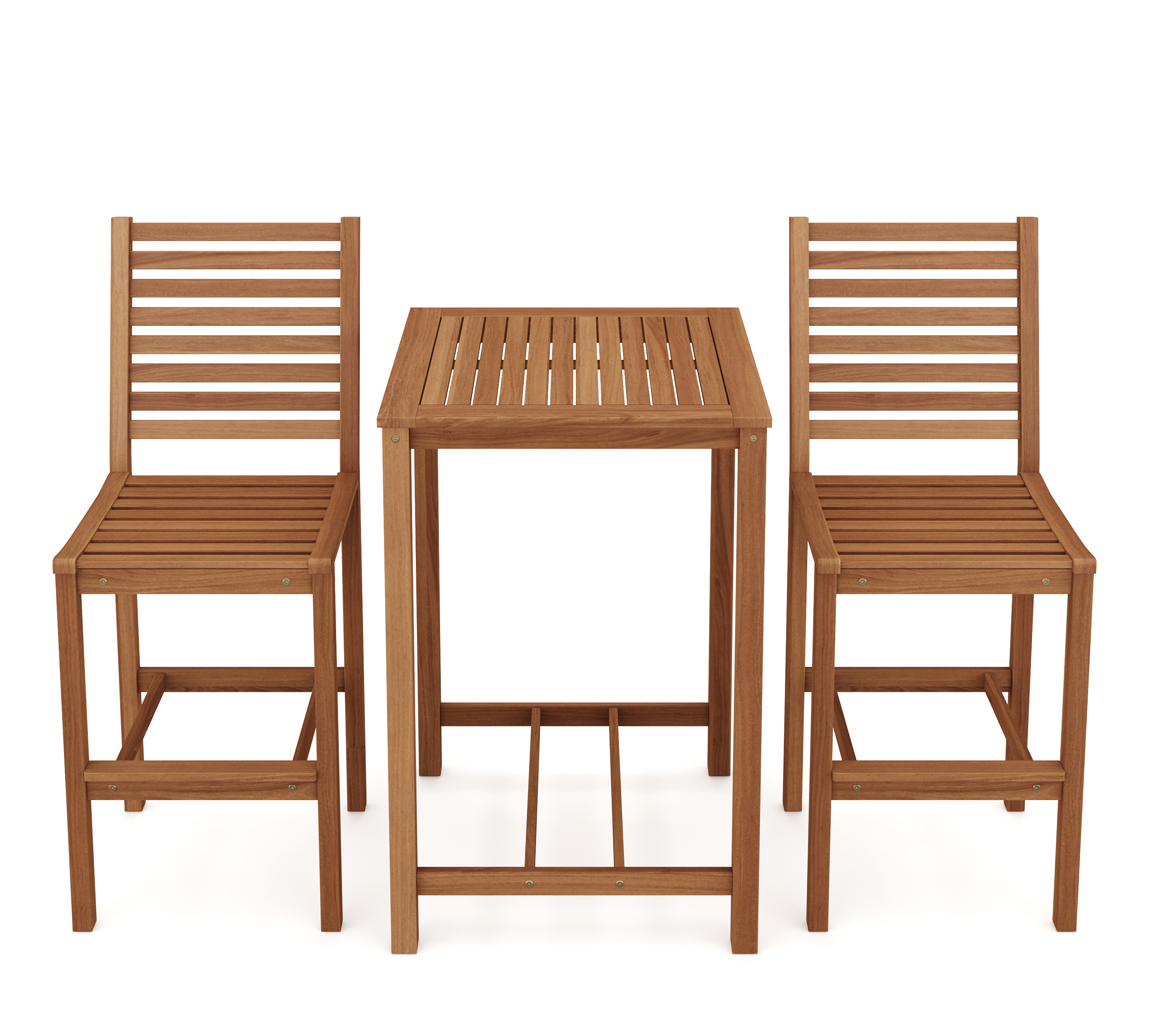 Gartenbar Set Holz CANELA 3-teilig