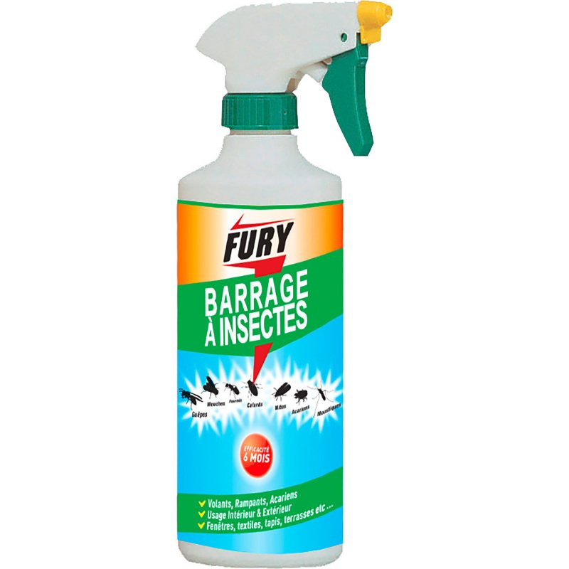 Insecticide Barrage à insectes Fury - Spray 500 ml