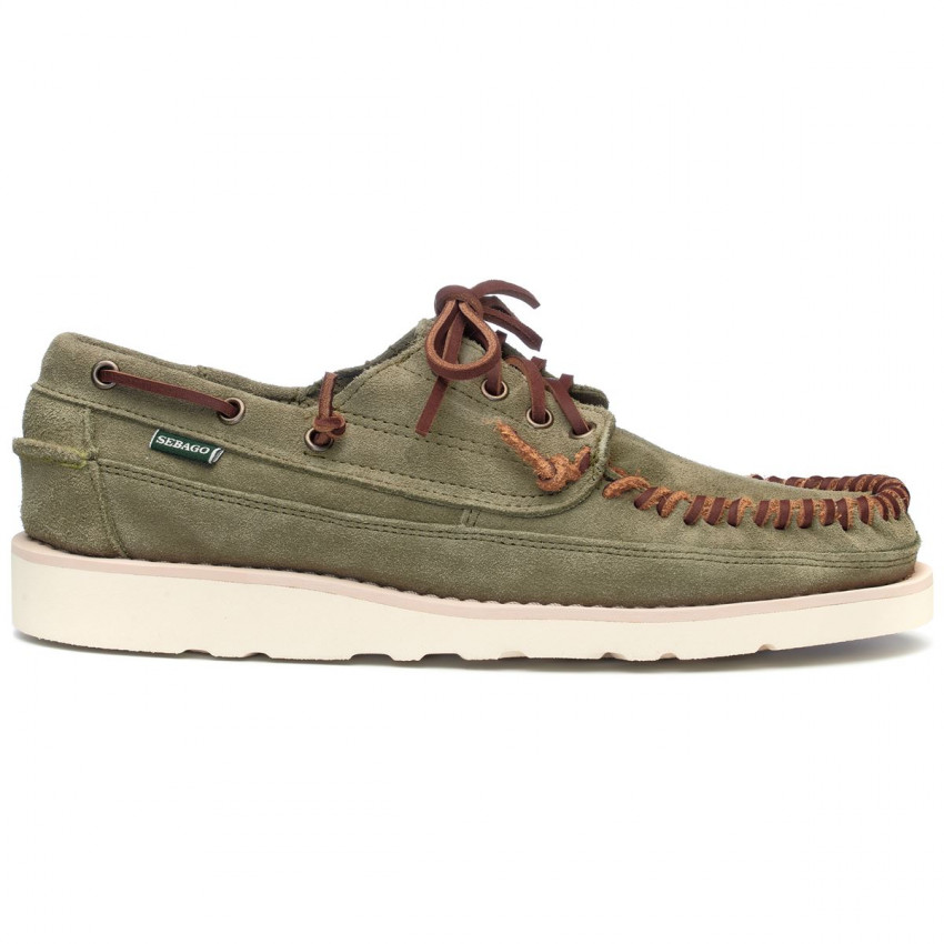 KEUKA Olive-Mocassin en daim pour homme